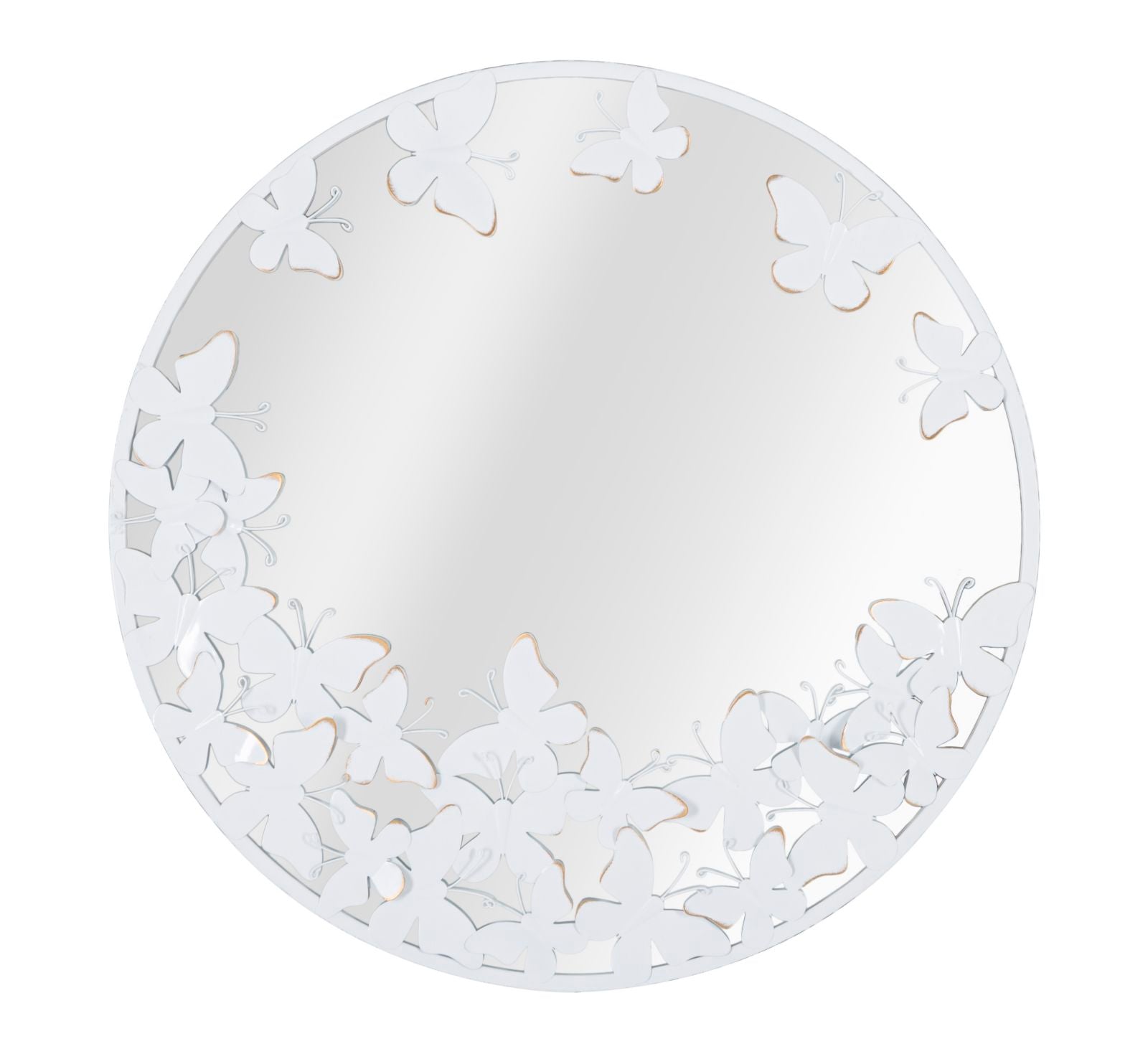 SPECCHIO ROTONDO WHITE BUTTERFLY CM 62,5X2,3
