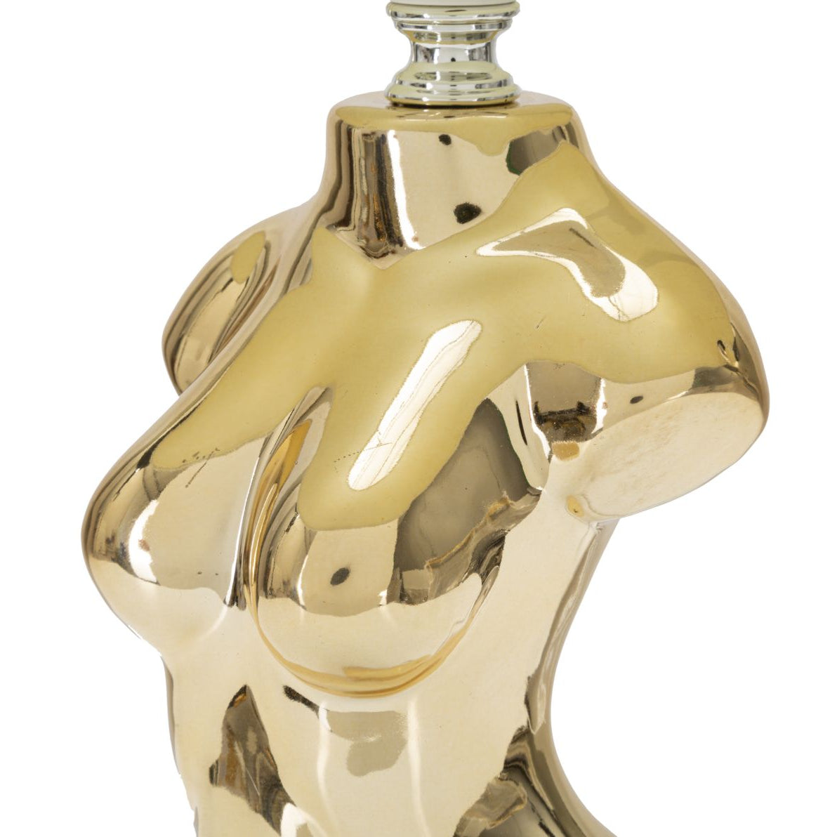Lampada da Comodino Glam Woman Oro H39,5 cm con Busto Femminile