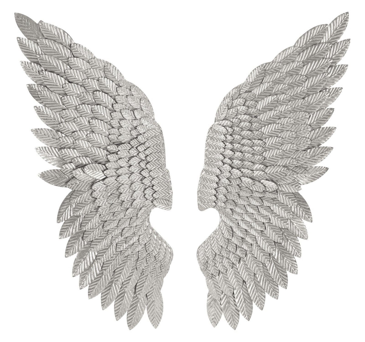 Pannello Decorativo 3D Ali Beauty Coppia Silver in Metallo