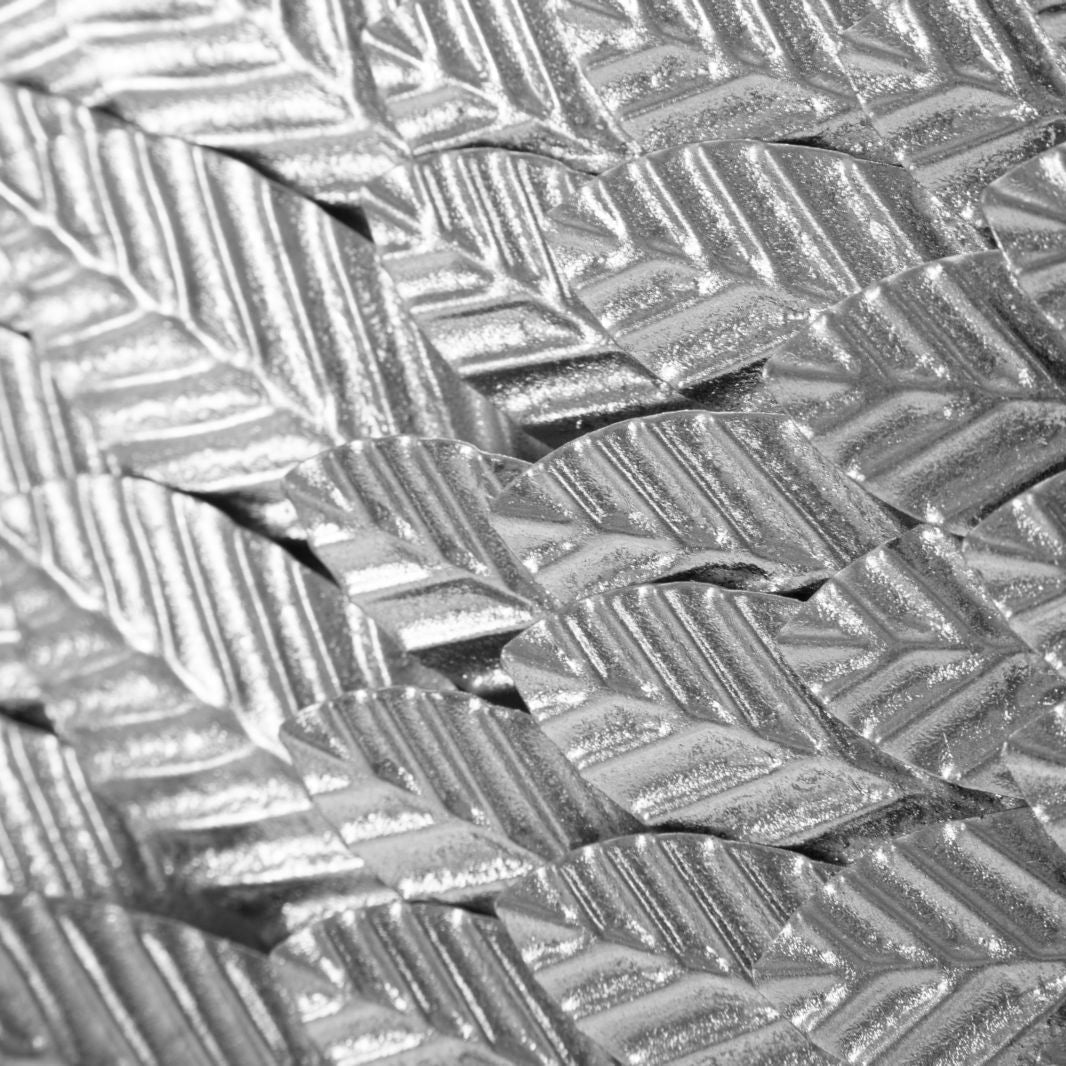 Pannello Decorativo 3D Ali Beauty Coppia Silver in Metallo