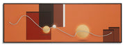 STAMPA C/LED SU TELA ABSTRACT CM 150X3,5X50