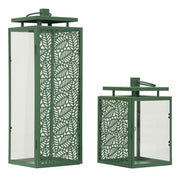 LANTERNE HALL COPPIA CM 15X14,5X41,5-15X14,5X24 (VETRO TEMPERATO)
