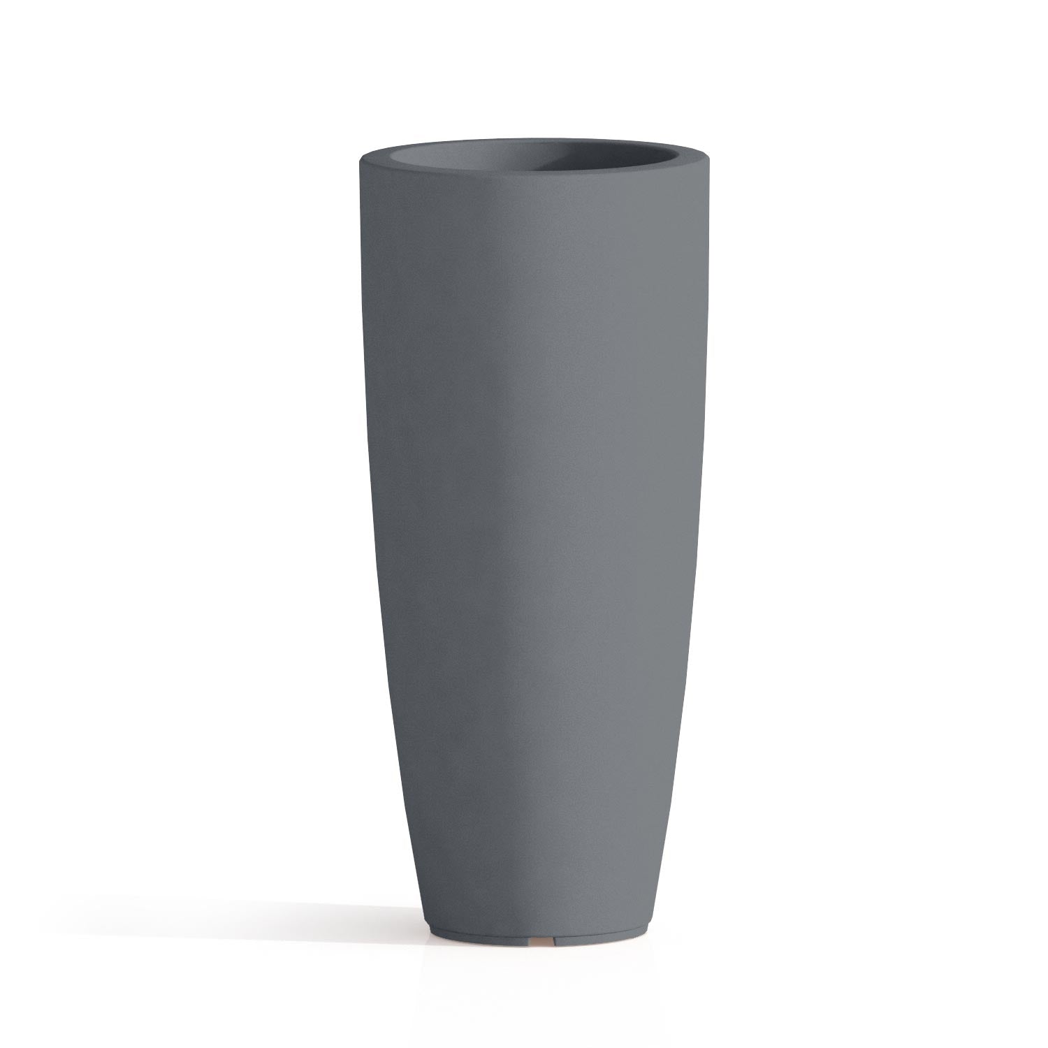 Vaso Stilo Round Grigio in Resina D33 x H70 cm