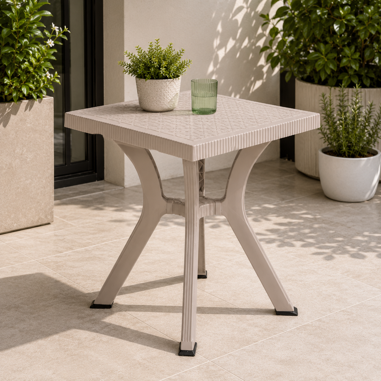 Tavolo Tavolino Rigoletto Elite 60x60xh70 Cm Tortora
