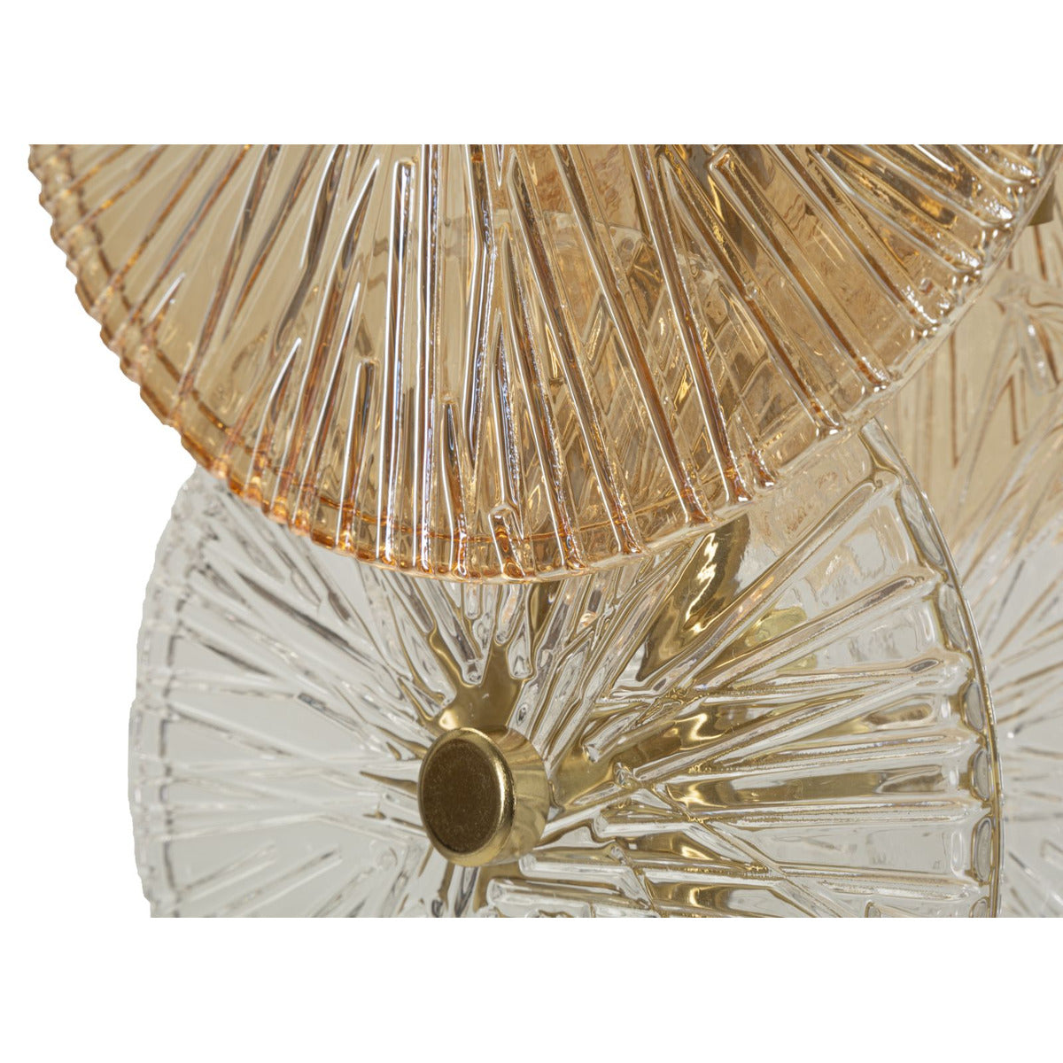 Lampada da Tavolo Osaka Oro in Metallo e Vetro 20 x 18 x H66 cm