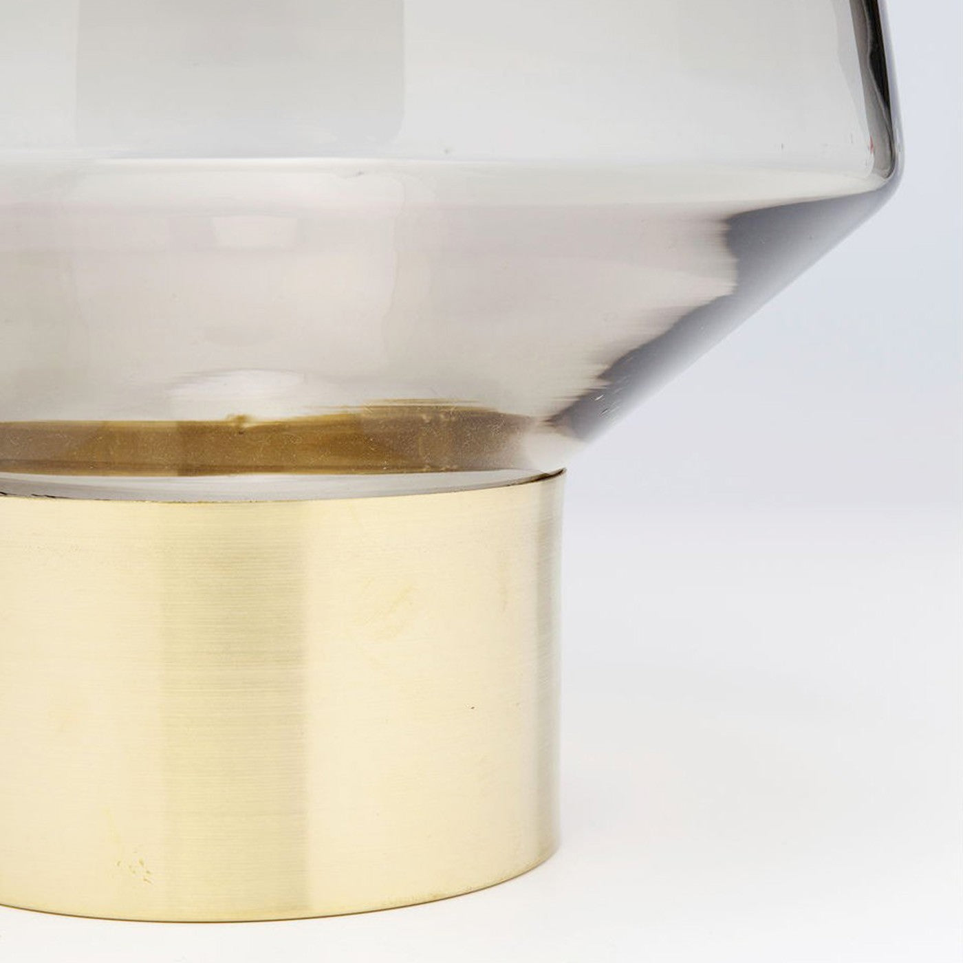 Vaso Decorativo Noble Marrone In Vetro 40 cm