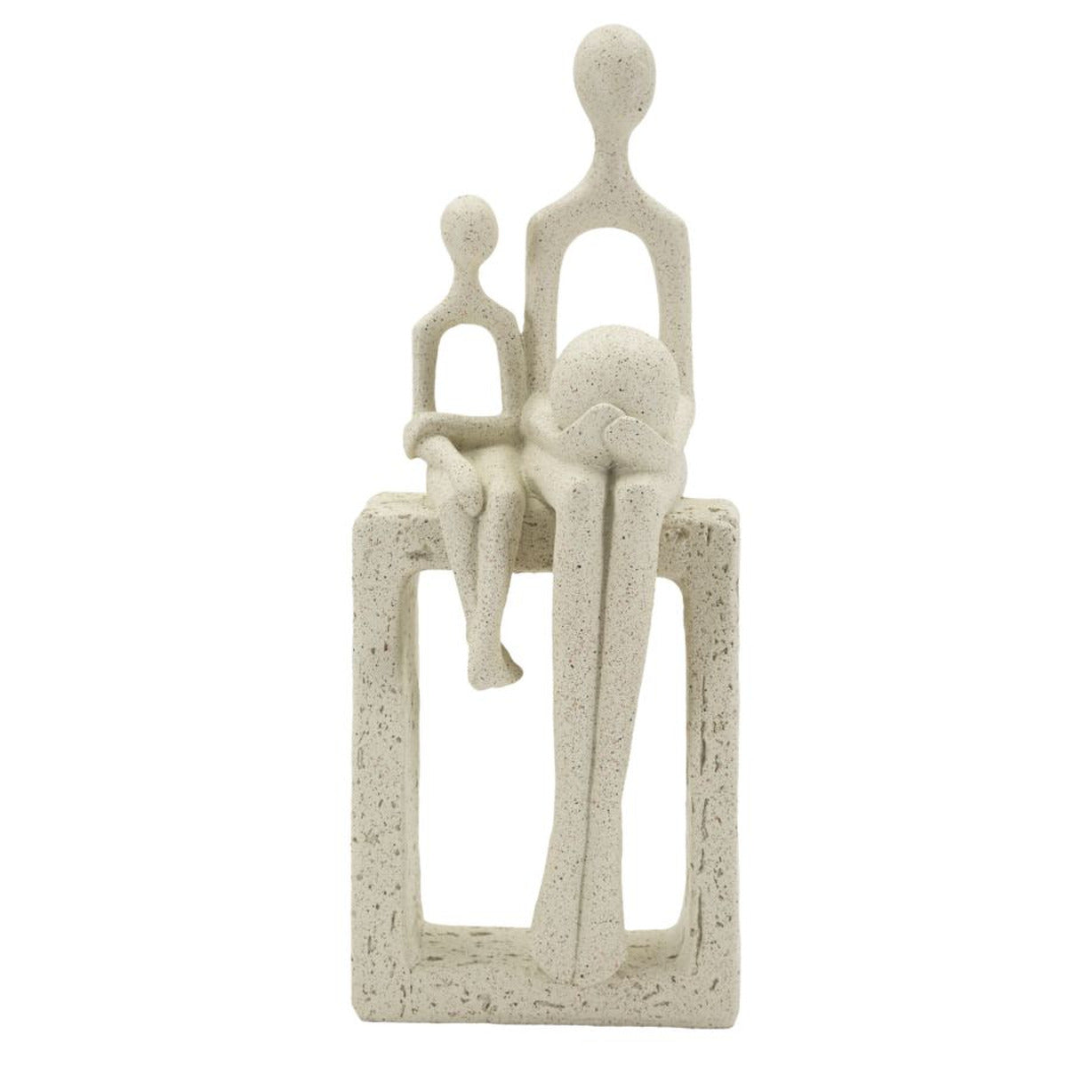 Statuetta Maternità Stons Beige H26 cm in Poliresina