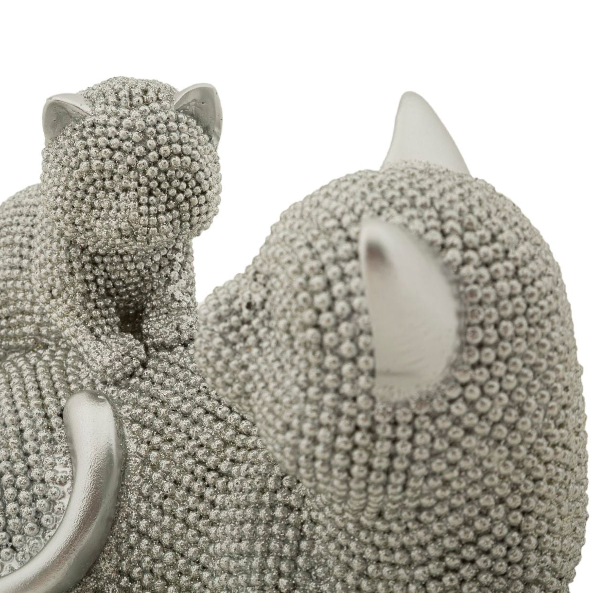 Statuetta Decorativa Gatto Con Cucciolo Sparky 19x9x13 cm in Poliresina