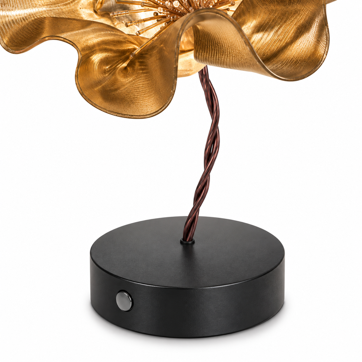 Lampada da Tavolo LaFleur Battery Velvet Fiore Oro Slamp