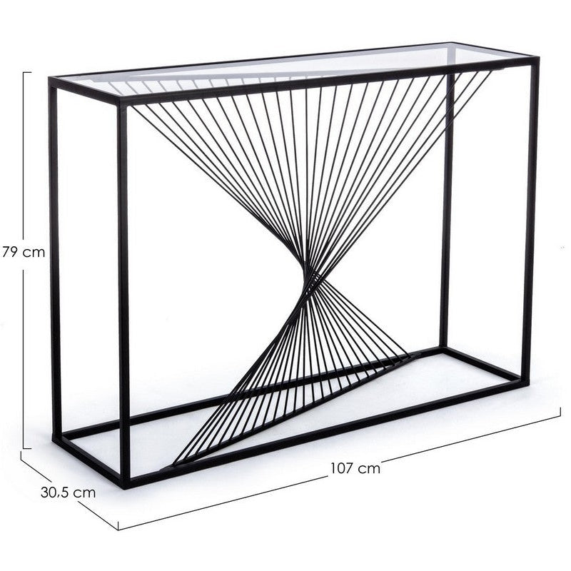 Consolle Espiral Moderna per Ingresso e Living 107x30cm