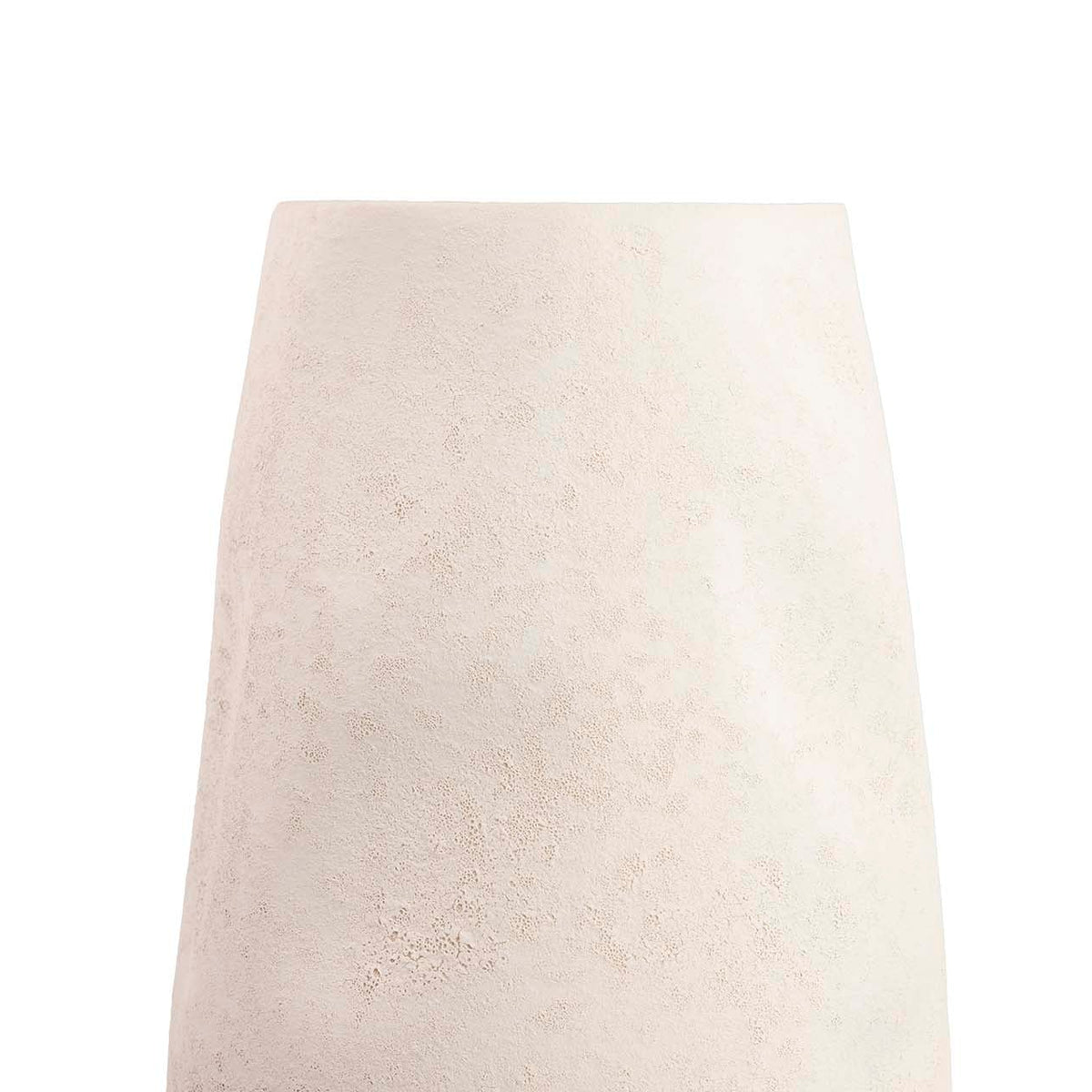 Vaso Decorativo Bianco Opaco In Ceramica