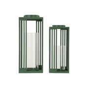 LANTERNE LINEE COPPIA CM 18,3X18,3X43,5-15X15X36,5 (VETRO TEMPERATO)