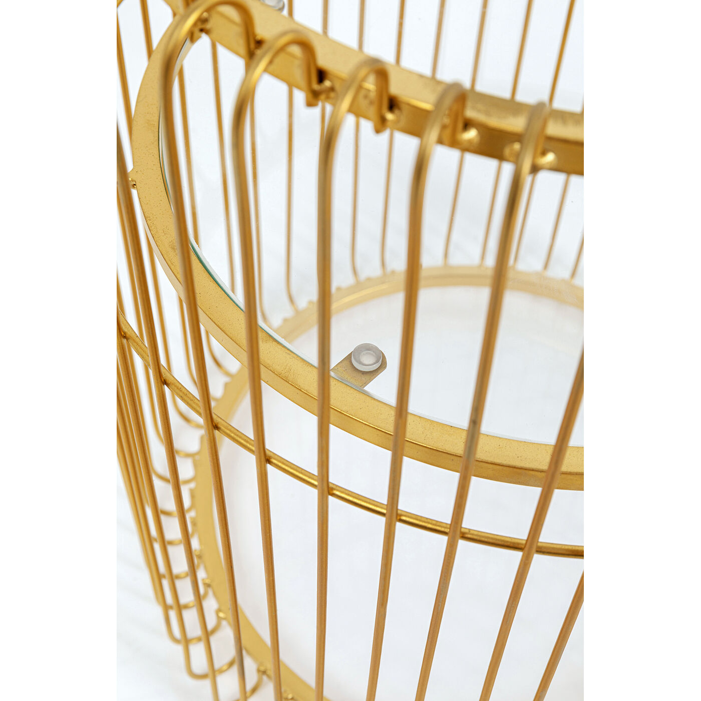 Supporto Portapiante Wire Brass in Metallo Color Oro H 44 cm