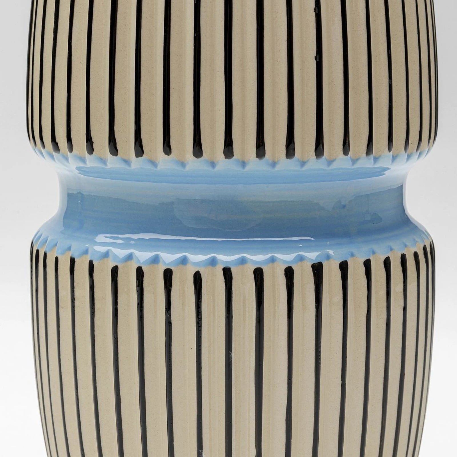 Vaso Decorativo Calabria Blu 31 cm in Porcellana