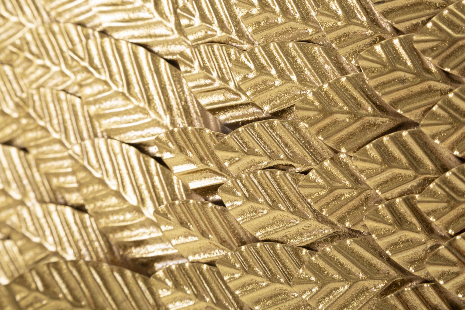 Pannello Decorativo 3D Ali Beauty Coppia Gold in Metallo
