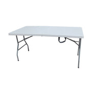 C TAVOLO IN ACCIAIO E HDPE PIEGHEVOLE 183X75XH74CM