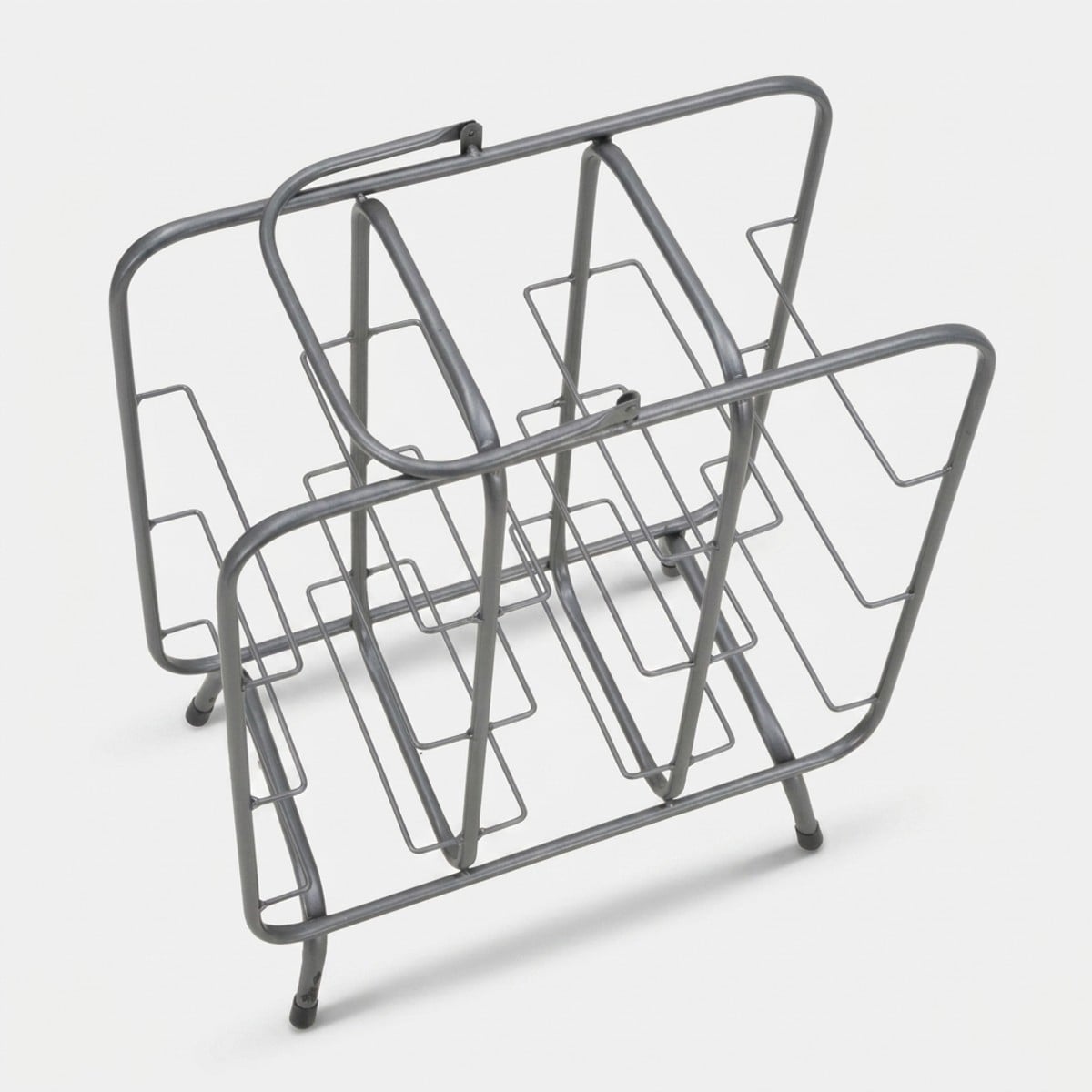 Portabottiglie Rack Quadrato 9 Posti 40x23x47,5 cm in Ferro