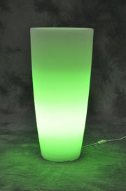 VASO STILO ROUND BRIGHT D 33X70CM LUCE VERDE