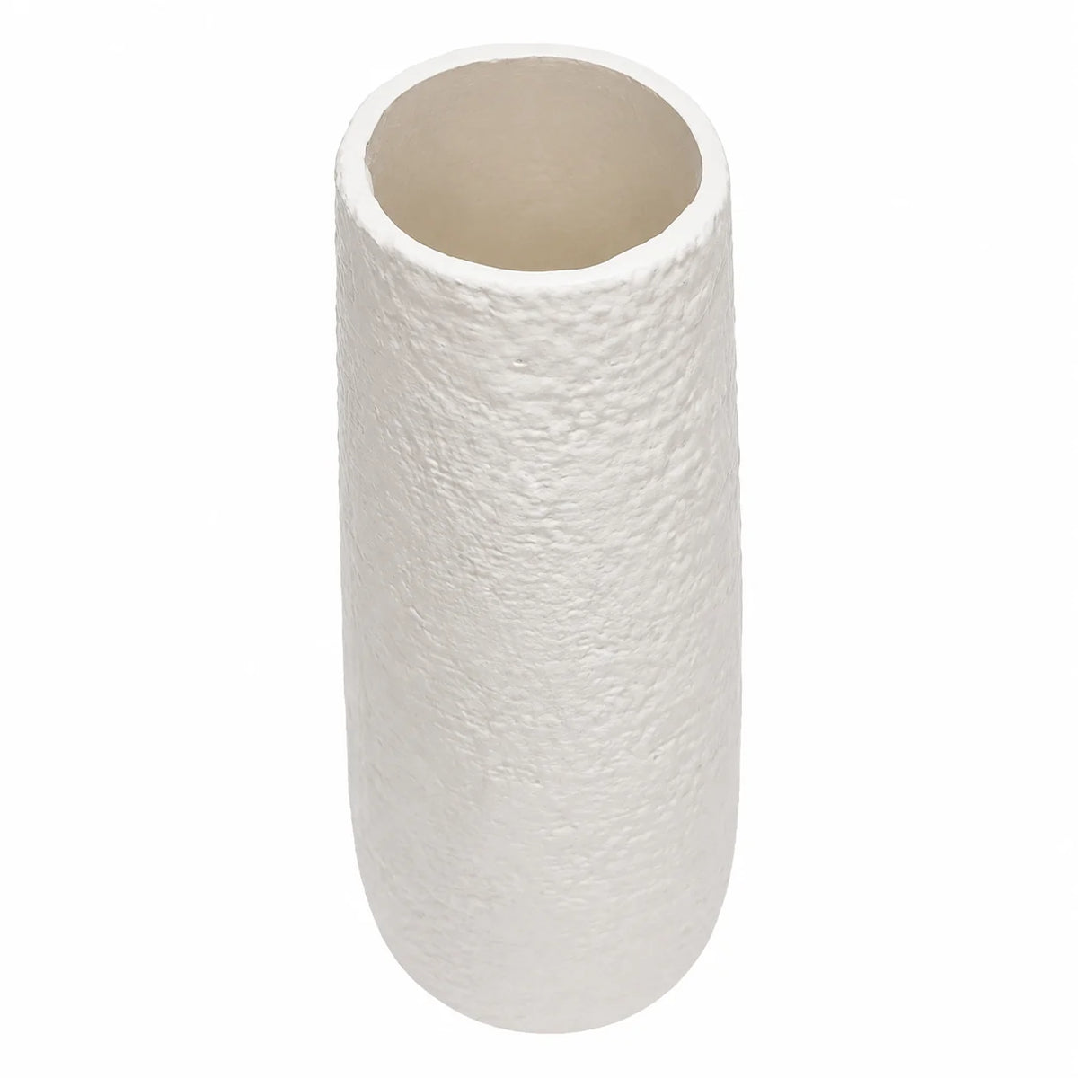 Set Decorativo Vaso Hisar Bianco H25 con Tulipani Artificiali Olis 40 cm