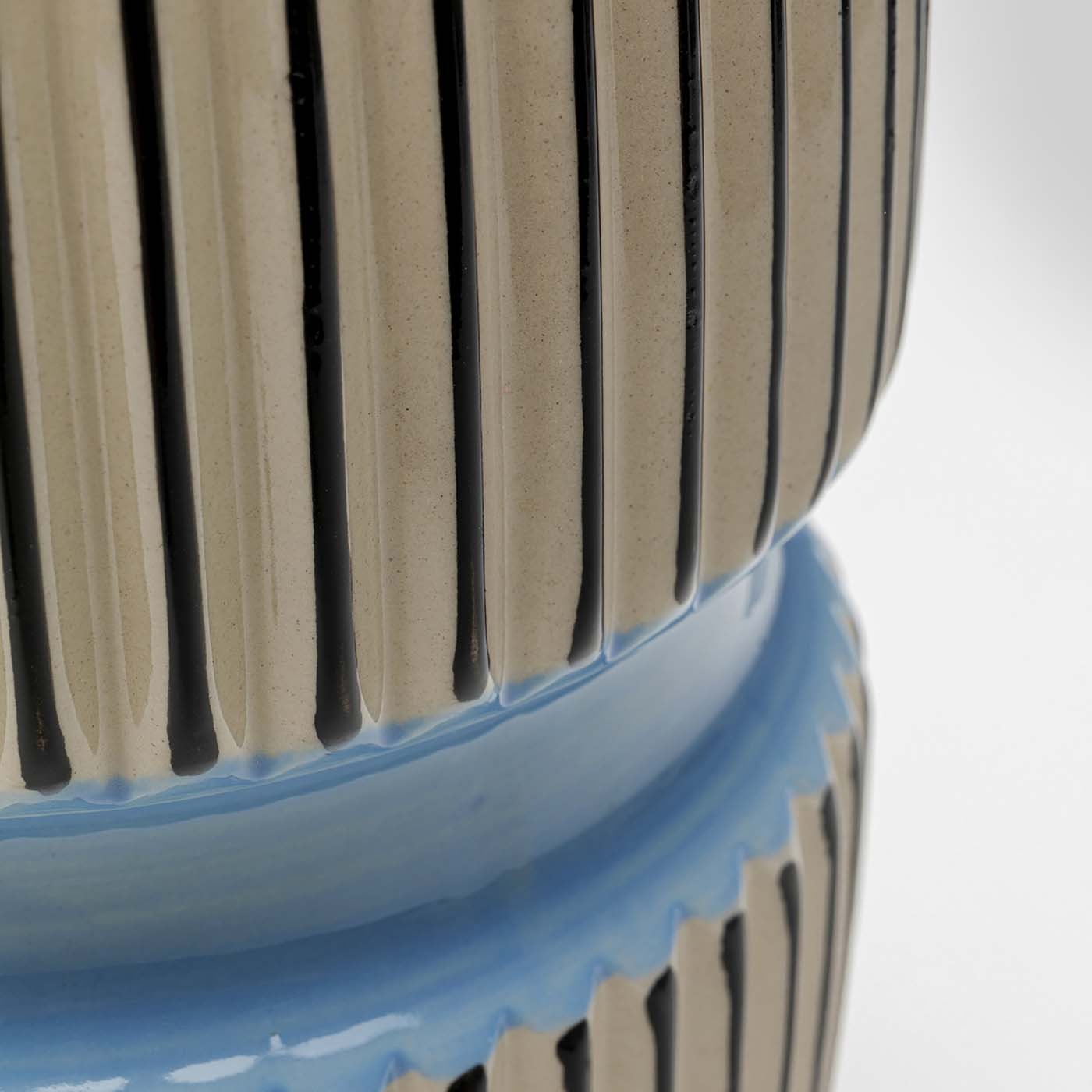 Vaso Decorativo Calabria Blu 31 cm in Porcellana