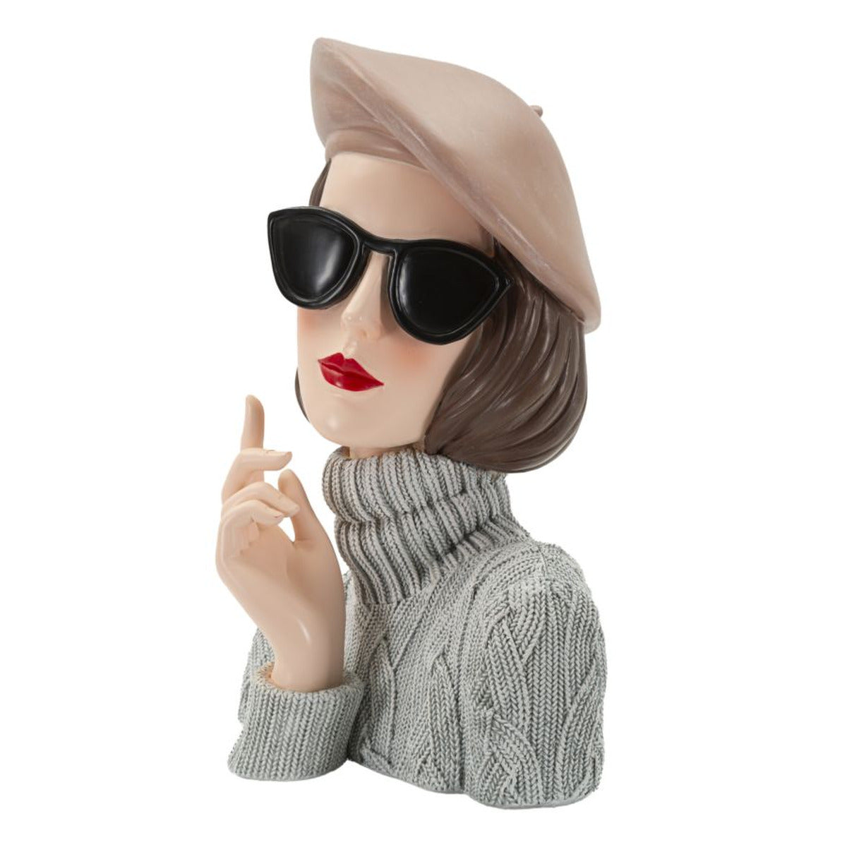 Scultura Decorativa Donna Paris B 18,5x14x26 cm in Poliresina