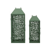 LANTERNE CARVING COPPIA CM 17,8X17,8X44-13,8X13,8X34