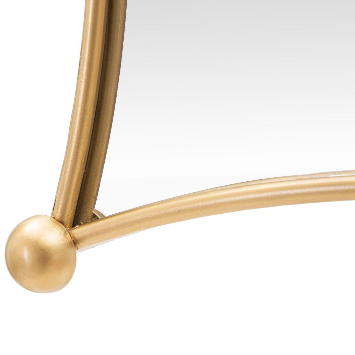 Specchio da Parete Jalo 68x68 cm Oro con 4 Specchi Geometrici