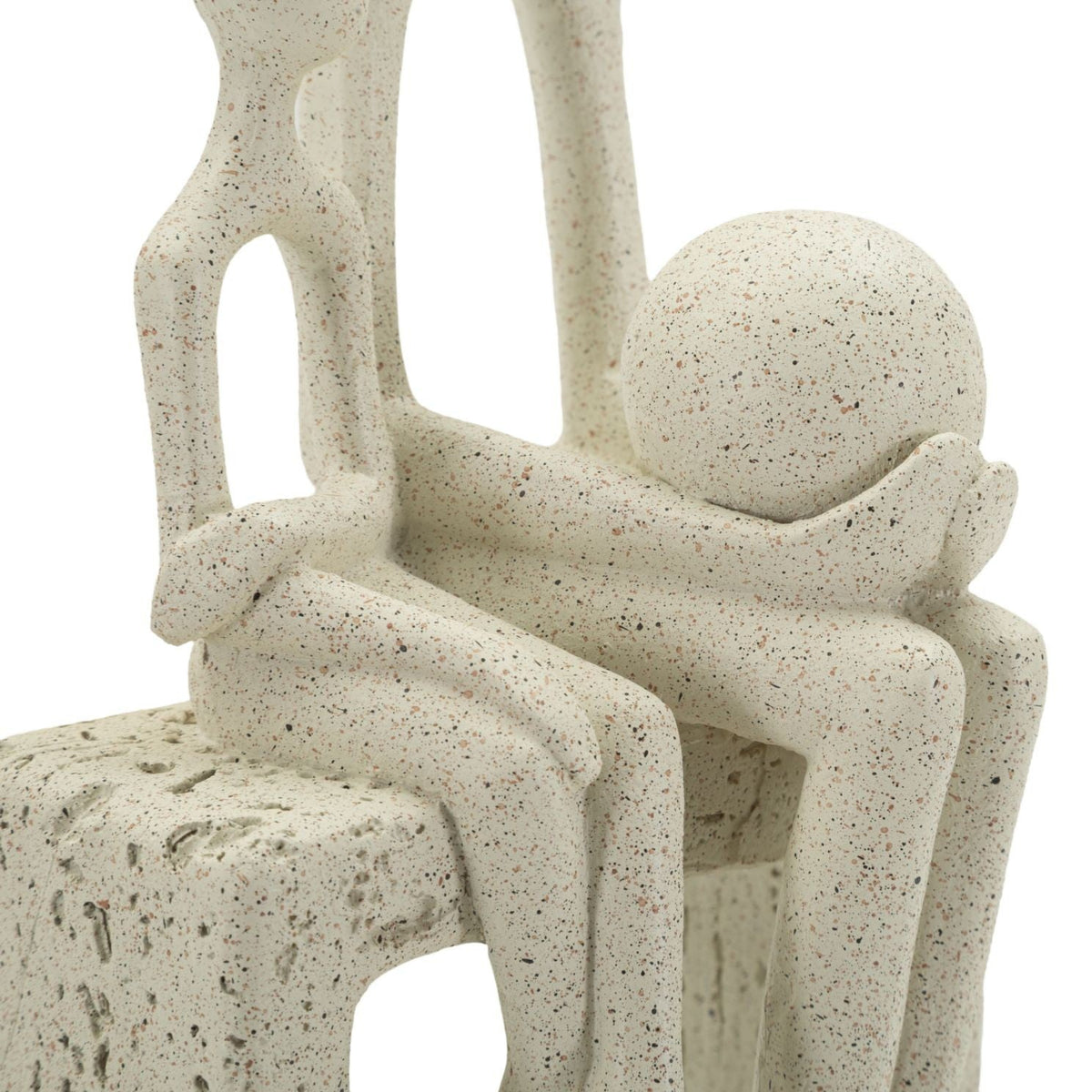 Statuetta Maternità Stons Beige H26 cm in Poliresina
