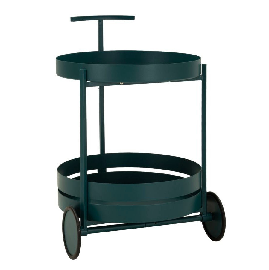 Carrello Saturno 40x49,5x61 cm in Metallo – Tortora e Ottanio