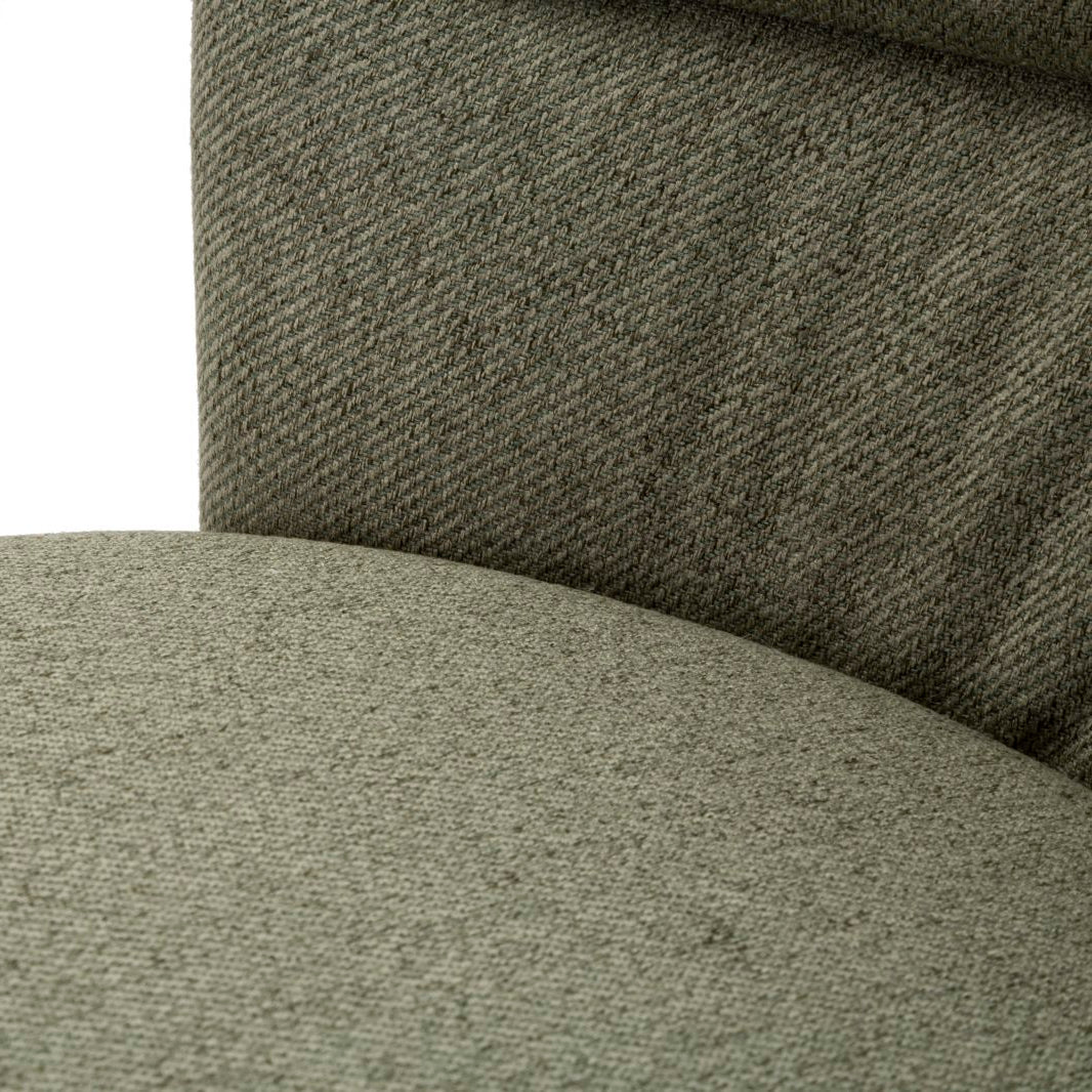 Set 2 Sedie Losanna 58x60,5x85 cm in Tessuto – Grigio e Verde
