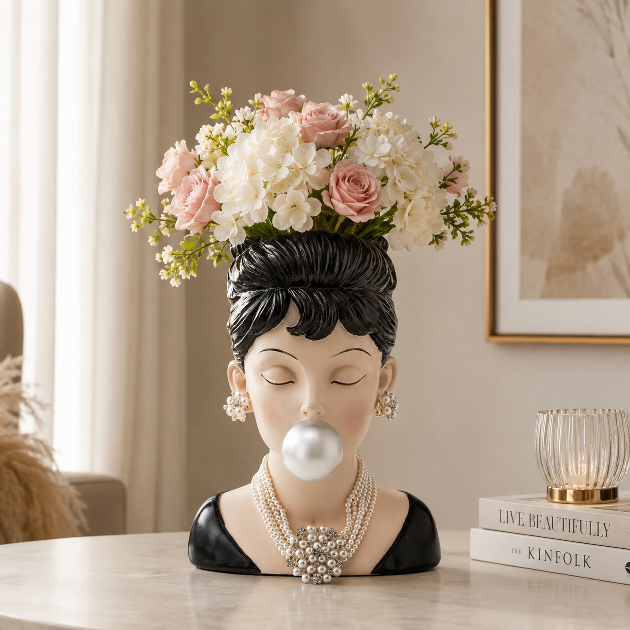 Vaso decorativo Bubble Gum Lady 30cm