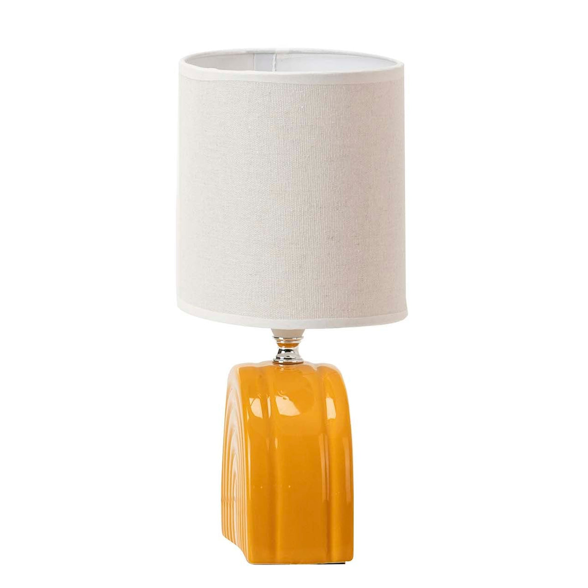 Set Decorativo Vaso Haylee Terracotta H31 cm & Lampada in Ceramica 30 cm