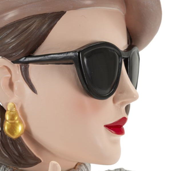 Scultura Decorativa Donna Paris B 18,5x14x26 cm in Poliresina