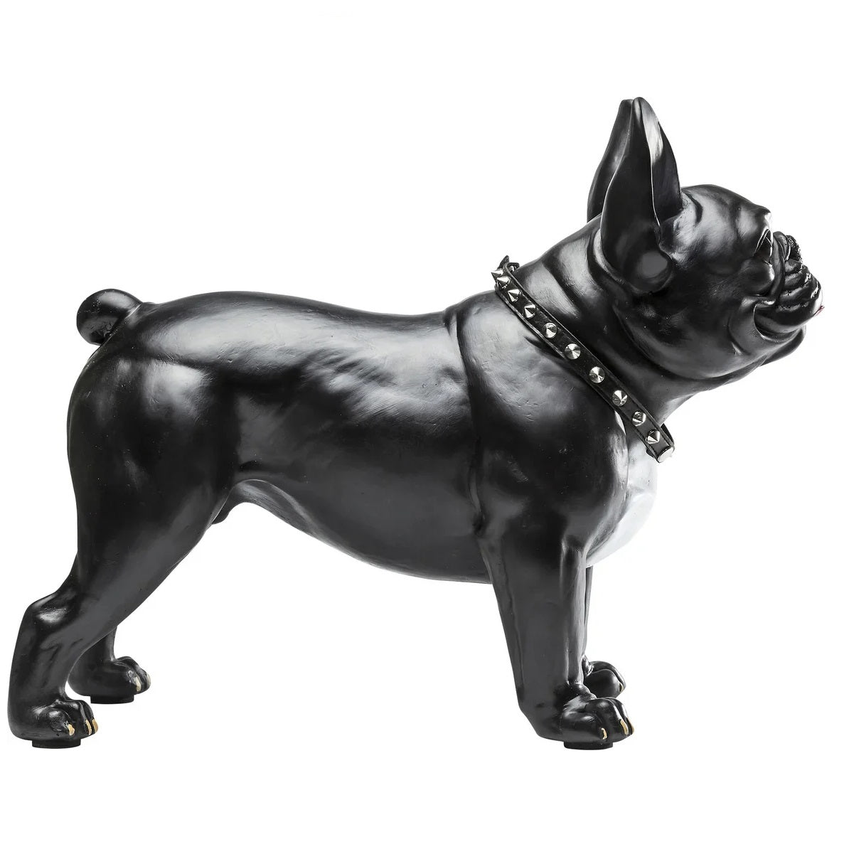 Statuetta Figura Decorativa Cane Bulldog Gangster Dog Scultura Pop in Resina