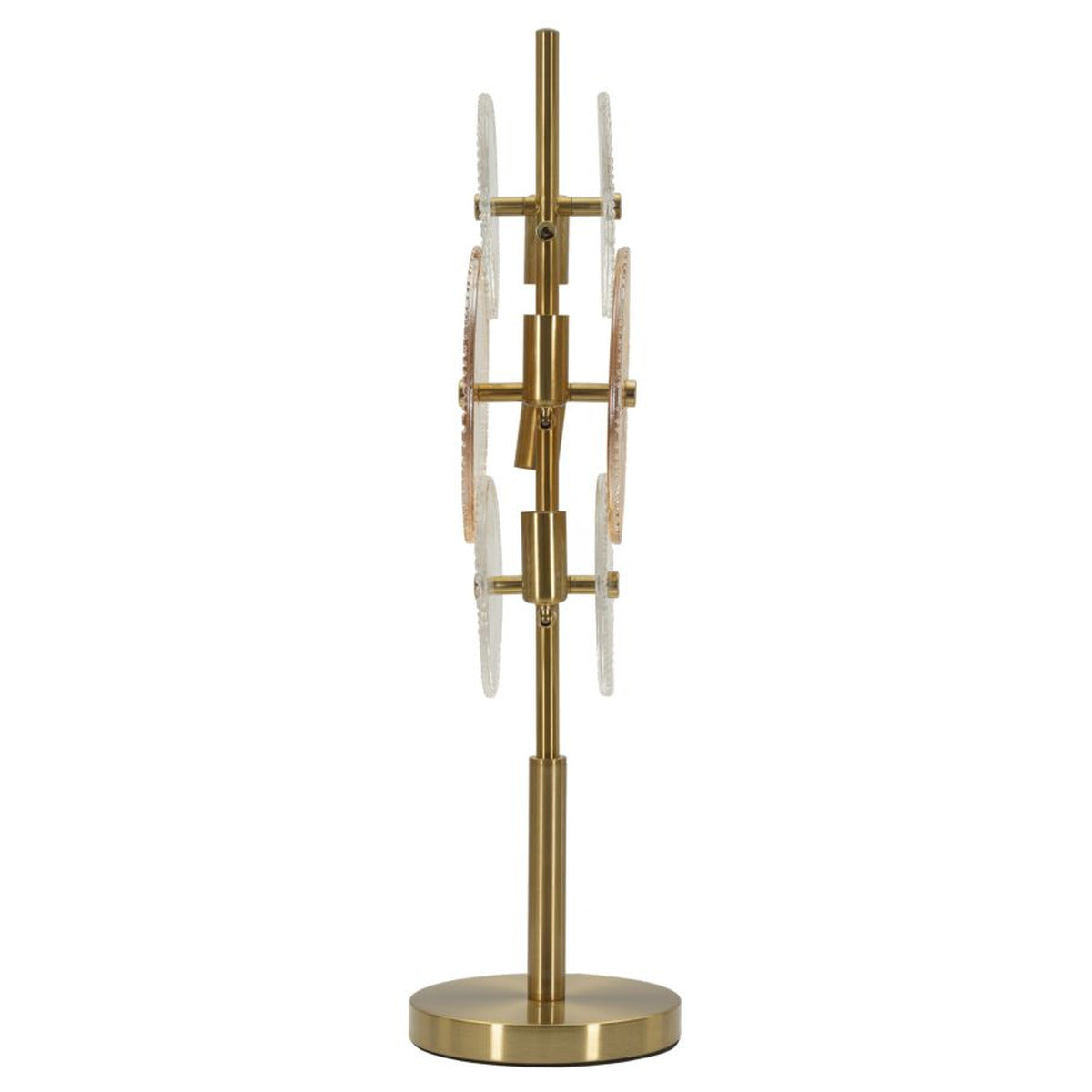 Lampada da Tavolo Osaka Oro in Metallo e Vetro 20 x 18 x H66 cm