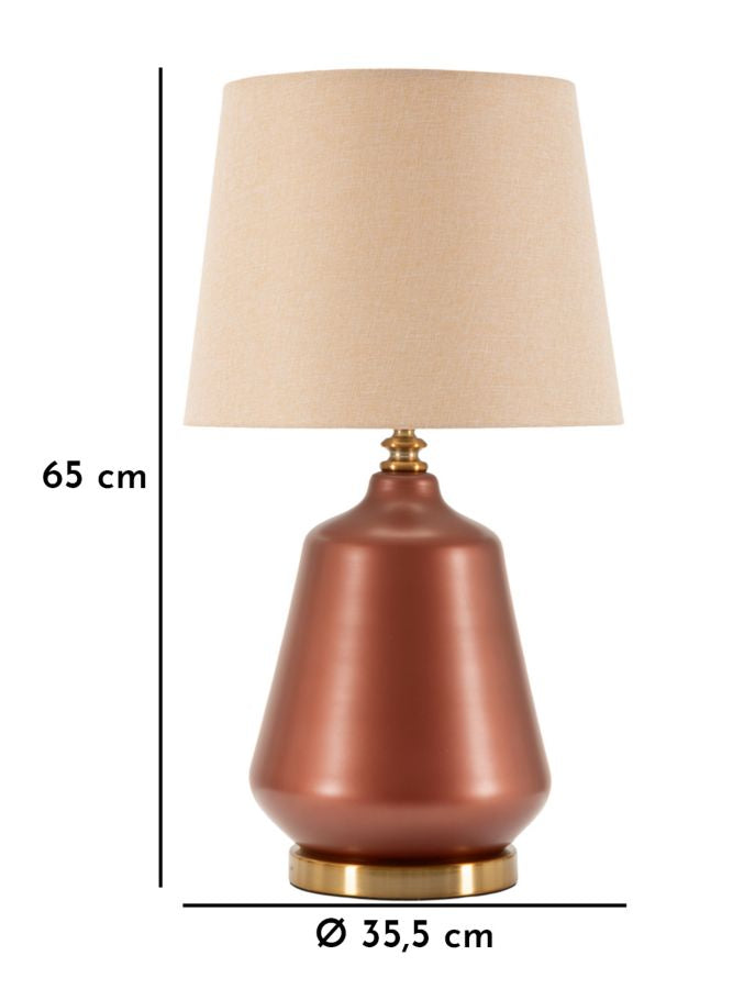 Lampada da Tavolo Rosenthal in Vetro con Paralume in Tessuto – 3 Modelli