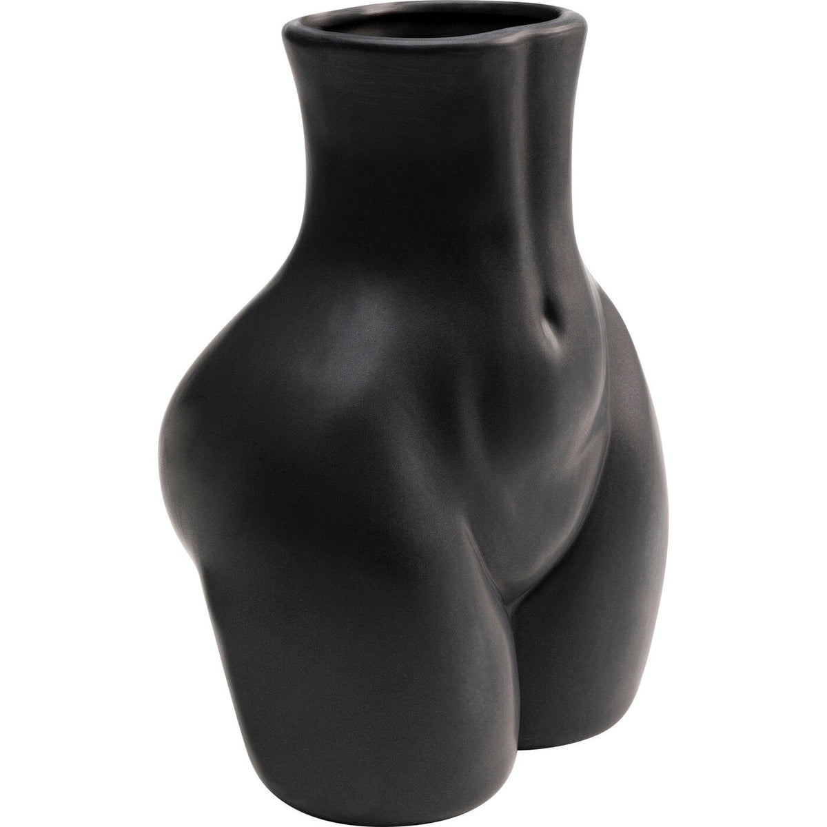 Vaso Donna Nero 22 cm Decorativo Femminile di Design