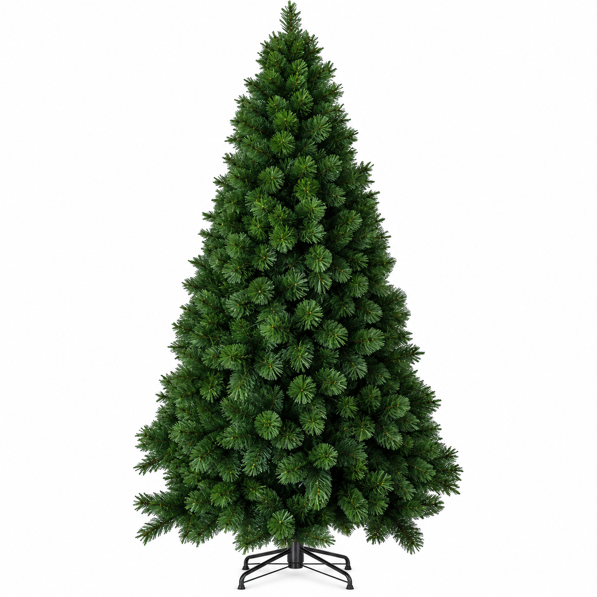 Albero di Natale Realistico Abete Finto colore Verde Ailanto in PVC e Hard Needle