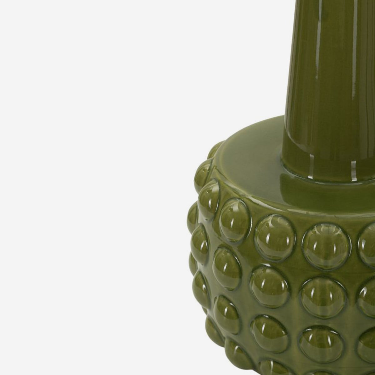 Lampada da Tavolo Gress in Ceramica con Paralume in Tessuto – 3 Colori