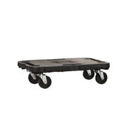 PEDANA C/RUOTE DOLLY PORTATA STATICA 300 KG NERO