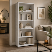 Libreria Ufficio Double 182x71 cm Ossido Bianco