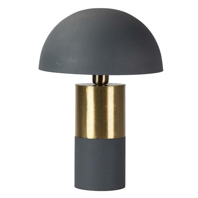 Lampada da Tavolo Tanev Lis Azzurro Marino e Oro in Metallo 31x31x40 CM