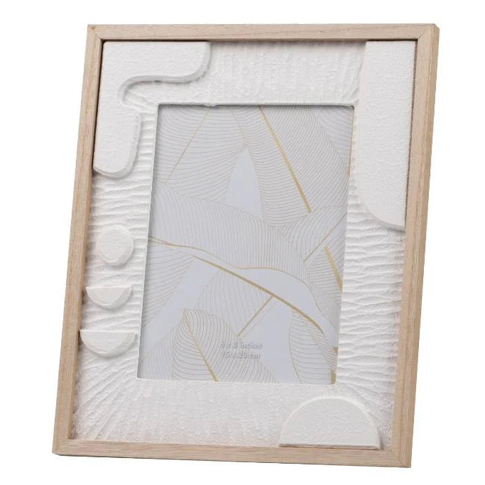 Cornice Portafoto Texture A Rilievo In Legno Decorativa
