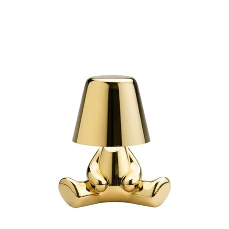 Lampada Decorativa Da Tavolo Orsetto Oro Golden Brothers