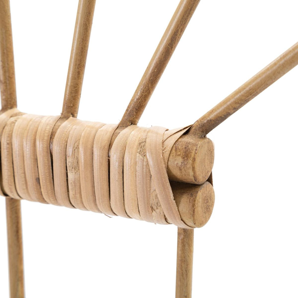 Appendiabiti da Parete Panama 3 Ganci 32,7x37,5x5 cm Effetto Rattan