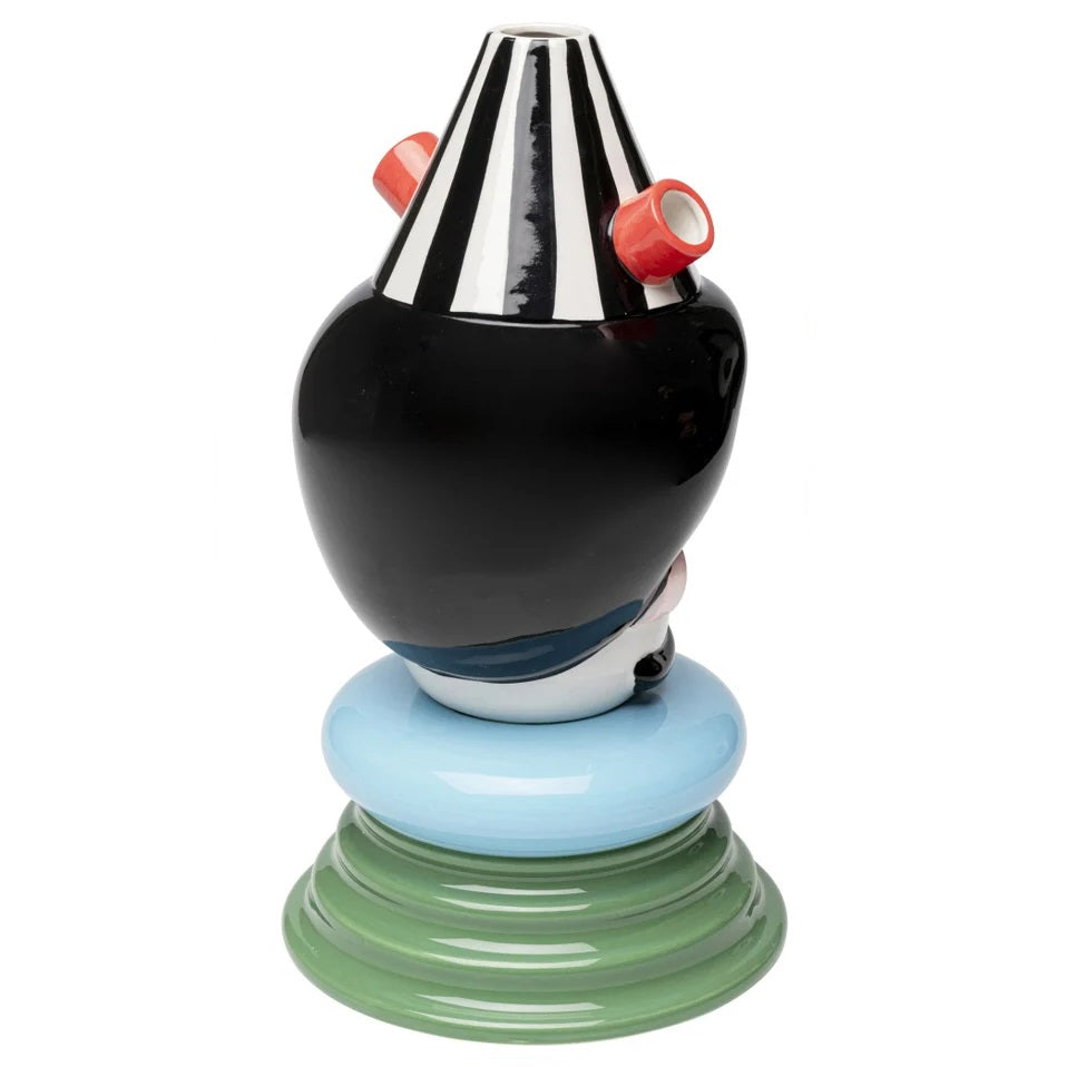 Vaso Decorativo Volto Puppet Boy 36cm Pop Multicolore