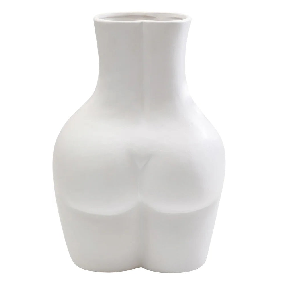 Vaso Donna Bianco 40 cm Decorativo Femminile di Design