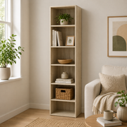 Libreria Slim Ready 4 Ripiani 40x29xH132 cm Rovere Sonoma