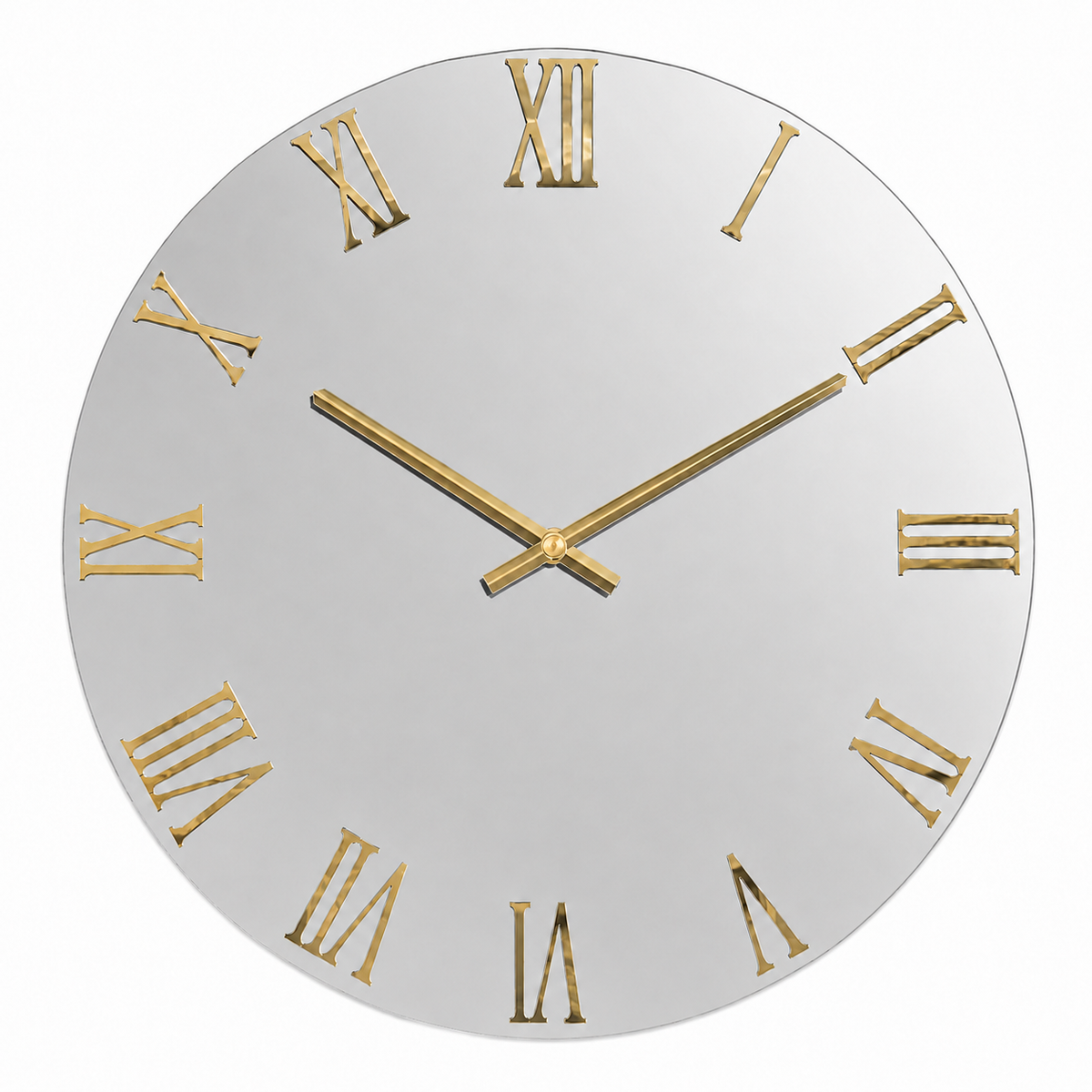 Orologio da Parete Quarzo Argento Specchio Artidea 60x60 cm