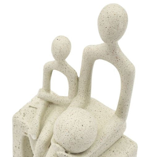 Statuetta Maternità Stons Beige H26 cm in Poliresina